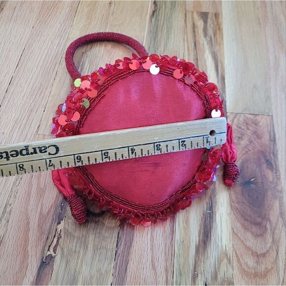 Julie Miles Specialty Red Sequin Mini Purse - Picture 2 of 5